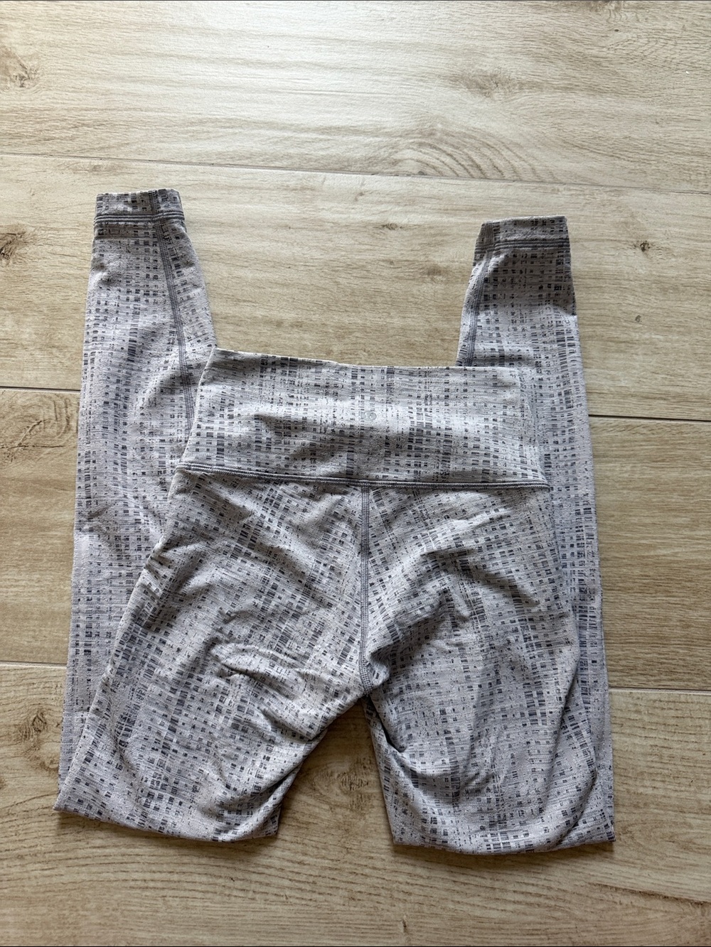 lululemon athletica Grey Printed High-Rise Leggings